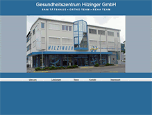 Tablet Screenshot of gesundheitszentrum-hilzinger.de